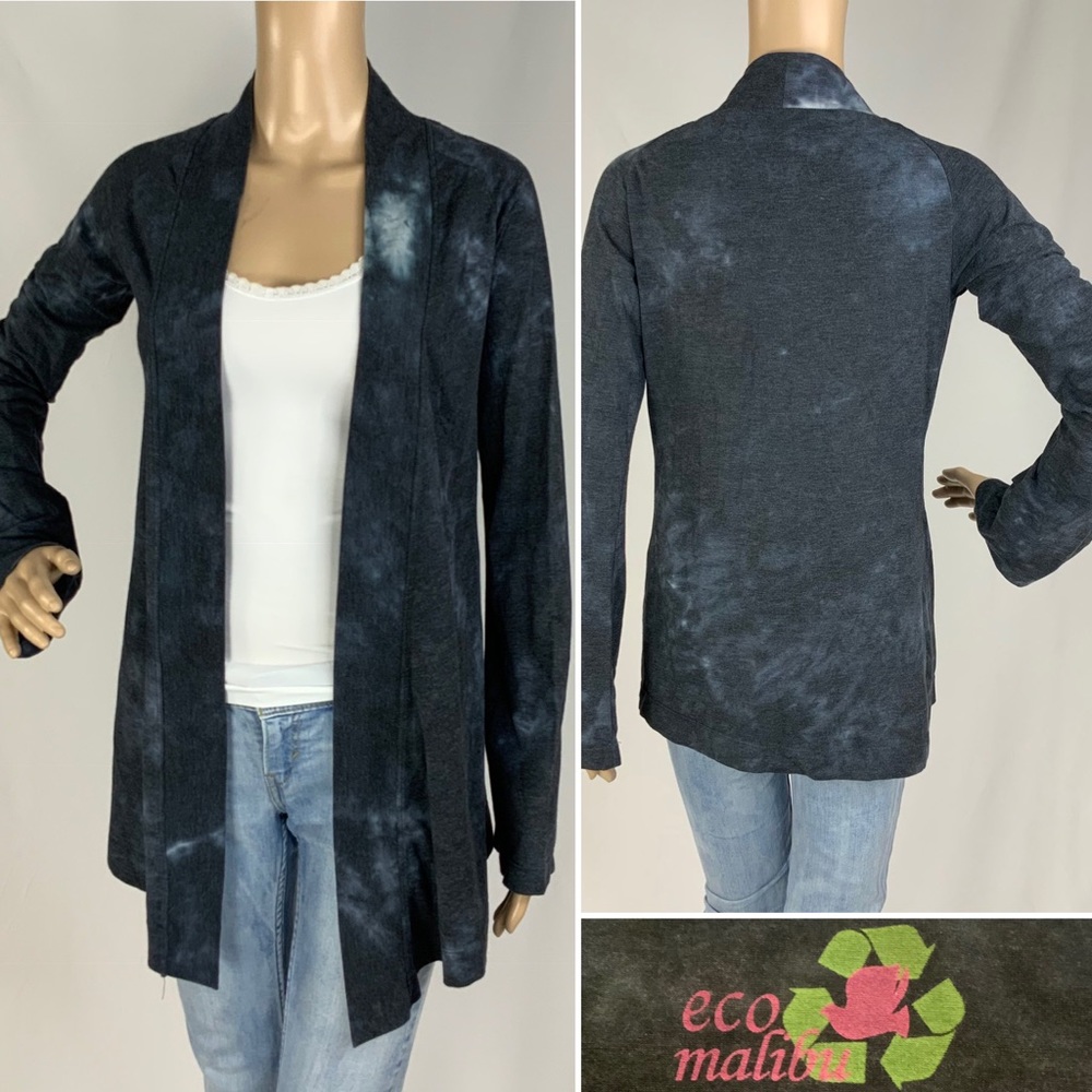 Tie Dye ORGANIC  COTTON Open Yoga Cardigan